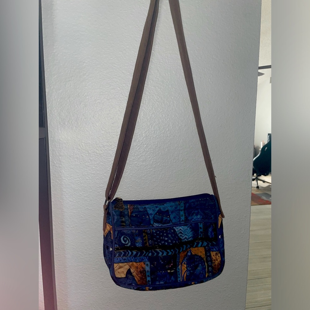 VINTAGE LAUREL BURCH CAT CROSSBODY BAG